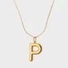 Collana Alphabet Ciondolo Lettera P